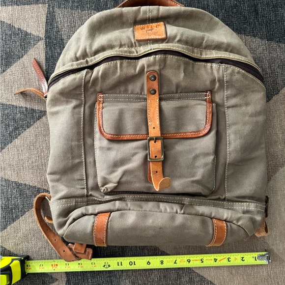 Will Leather Goods Custom Waxed Canvas Backpack